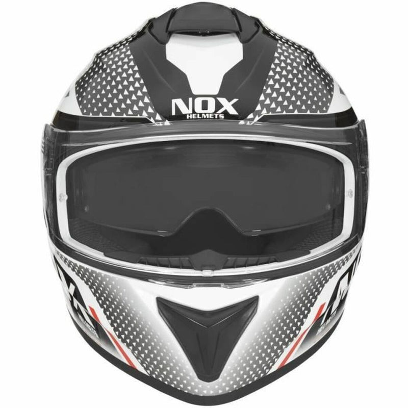 Full Face Helmet Nox N918 Meta Rojo/Blanco