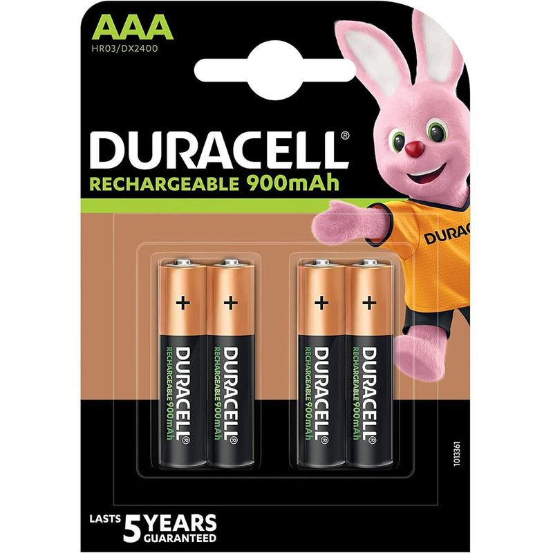 Oplaadbare Batterijen DURACELL HR03 AAA 900 mAh