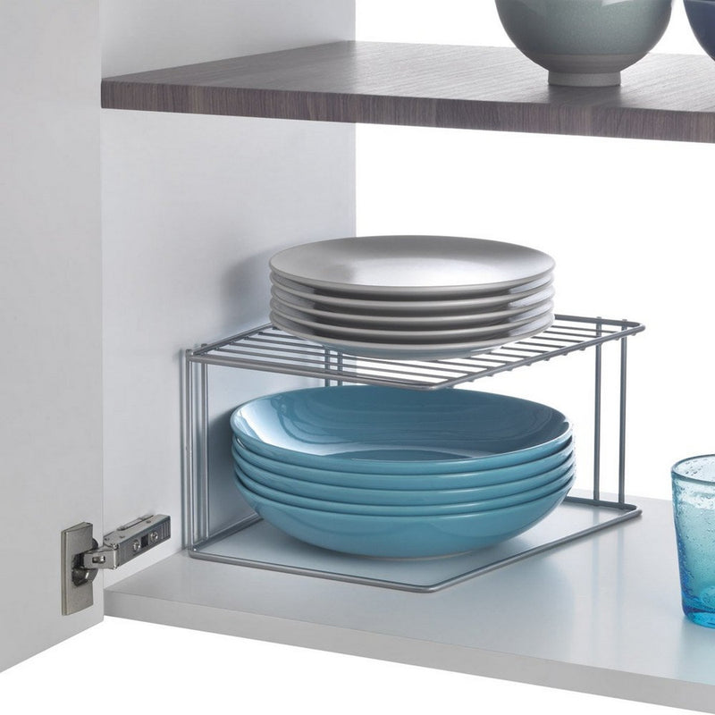 Kitchen Cupboard Organiser Metaltex Boxe 2 Shelves Metal (25 x 25 x 15 cm)