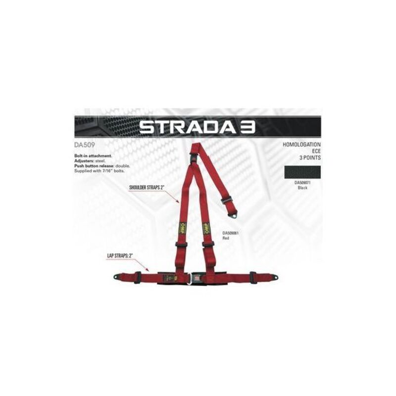 3 Point Attachment Harness OMP Strada 3