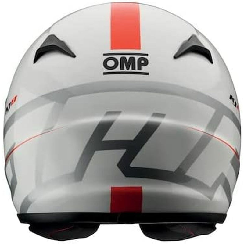 Helmet OMP KJ8 EVO CMR Karting 58-59 L White Kids