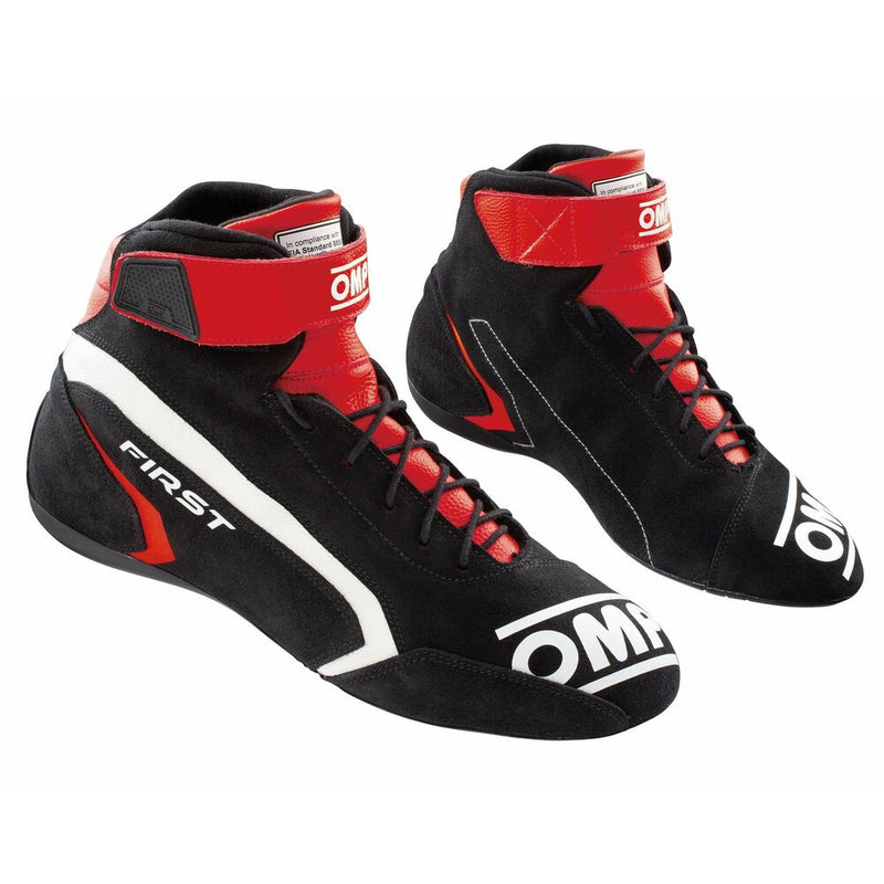 Racing Ankle Boots OMP FIRST RACE Red/Black Size 44