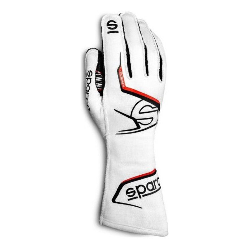 Men's Driving Gloves Sparco Arrow Kart 2020 White