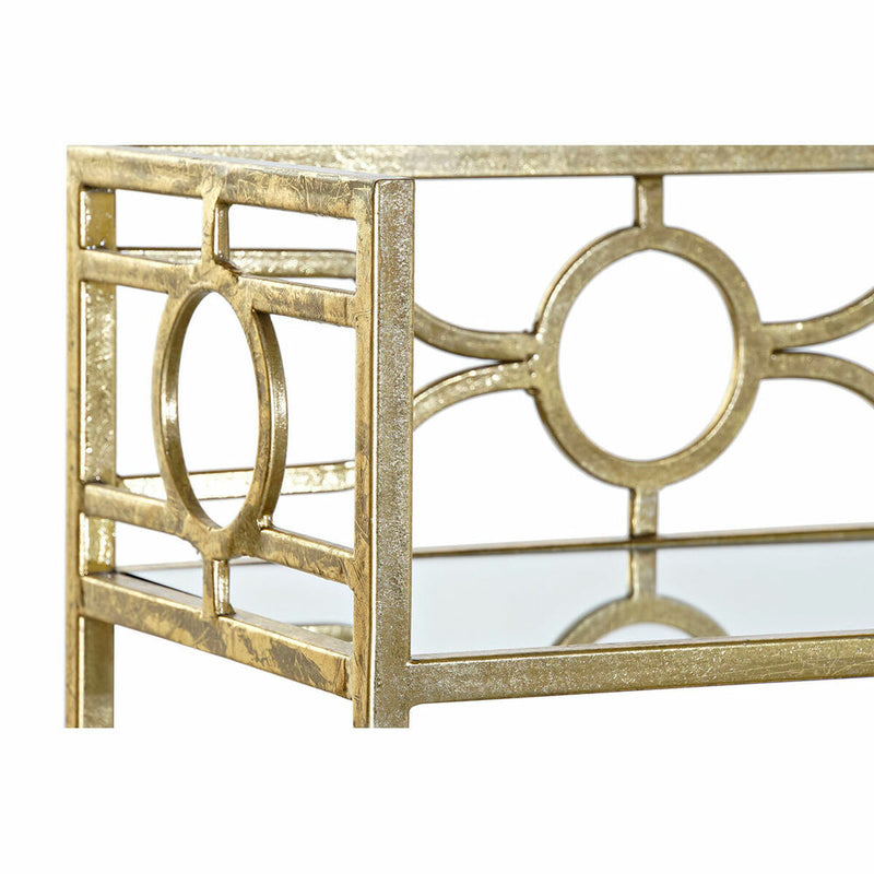 Console DKD Home Decor Mirror Golden Metal (127 x 23 x 90 cm)