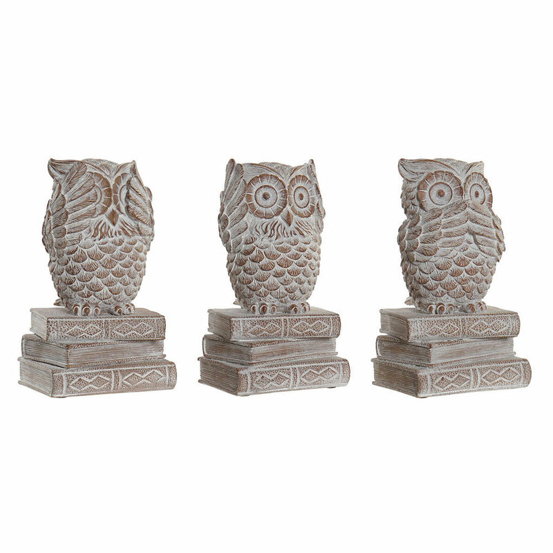 Decorative Figure DKD Home Decor Resin Owl (3 pcs) (11 x 11 x 20 cm)
