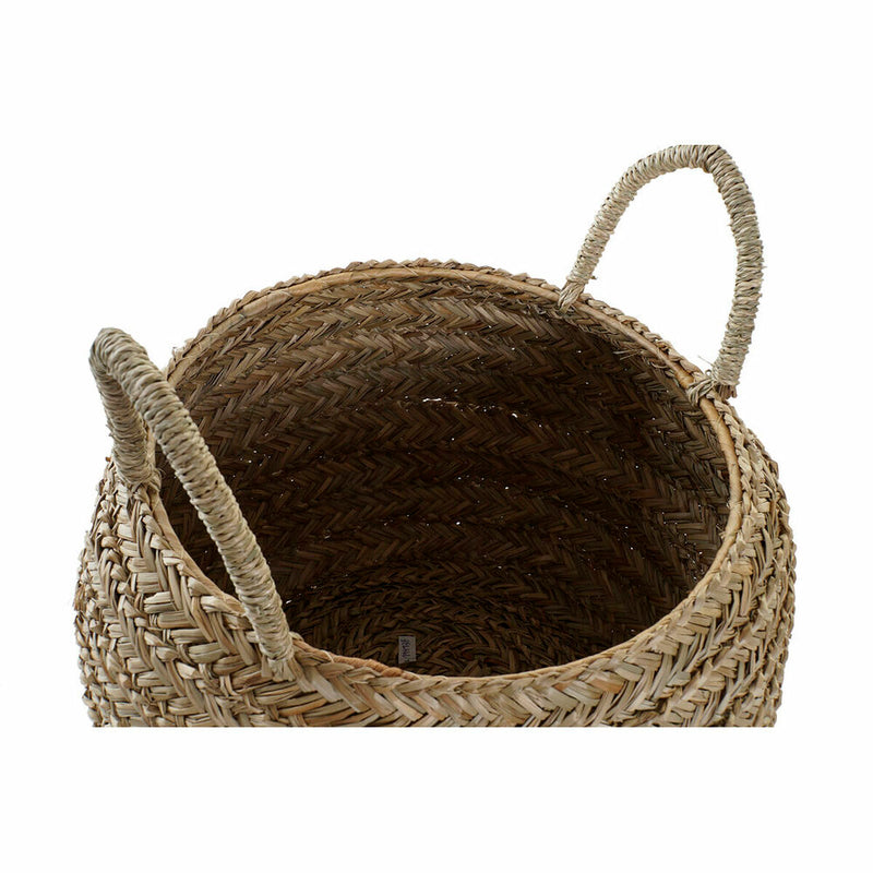 Decorative basket DKD Home Decor Natural Seagrass Boho (40 x 40 x 30 cm)