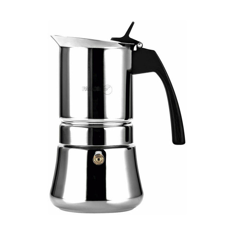 Italian Coffee Pot FAGOR Stainless steel 18/10 Chromed (10 Cups)