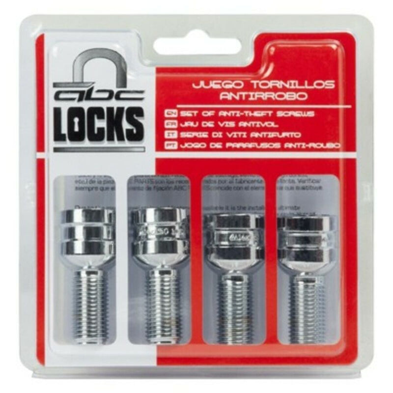 Anti-Theft Screws BC Corona 14X150 L27 17/19 Silver (4 uds)