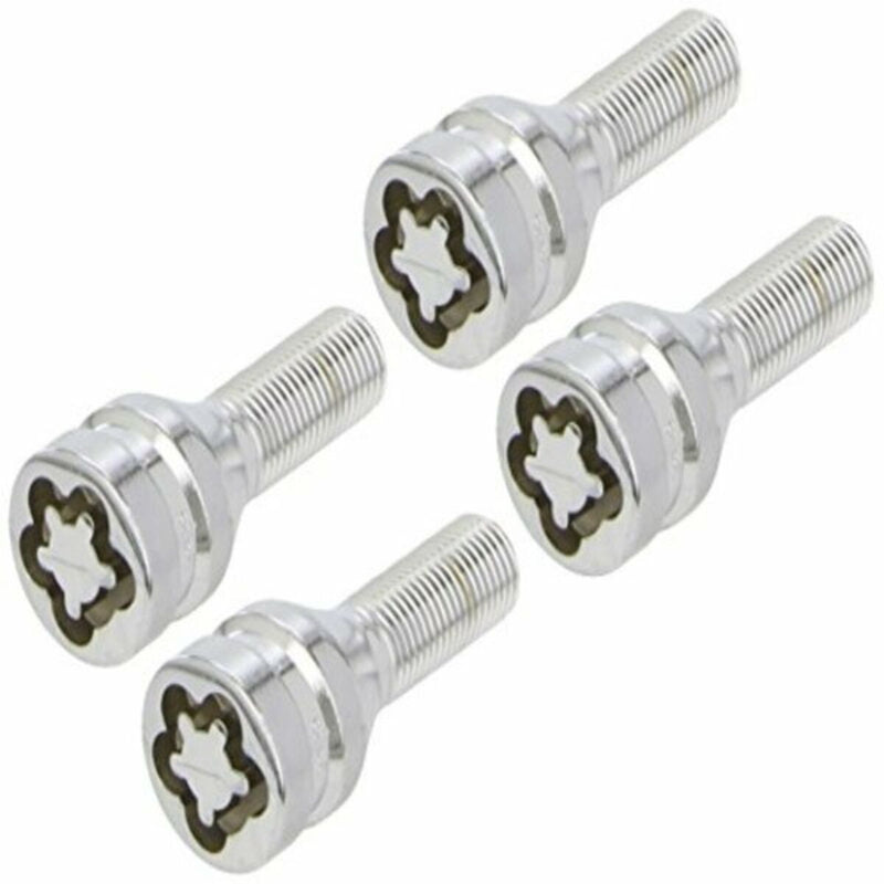 Anti-Theft Screws BC Corona 12X125 L28 17/19 Silver (4 uds)