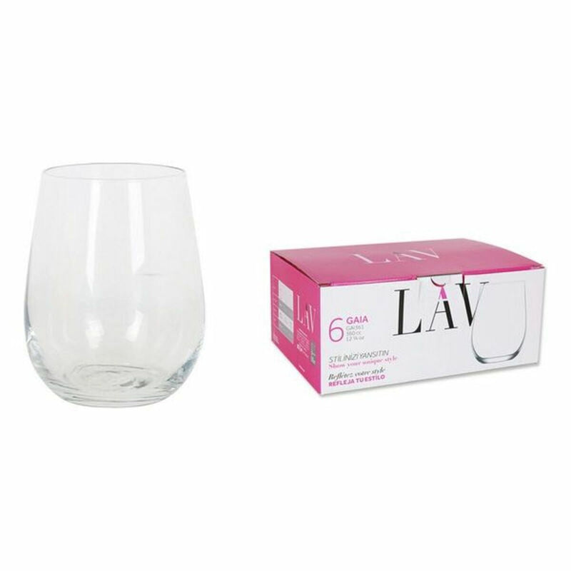 Set of glasses LAV Gaia (6 uds) (360 ml)