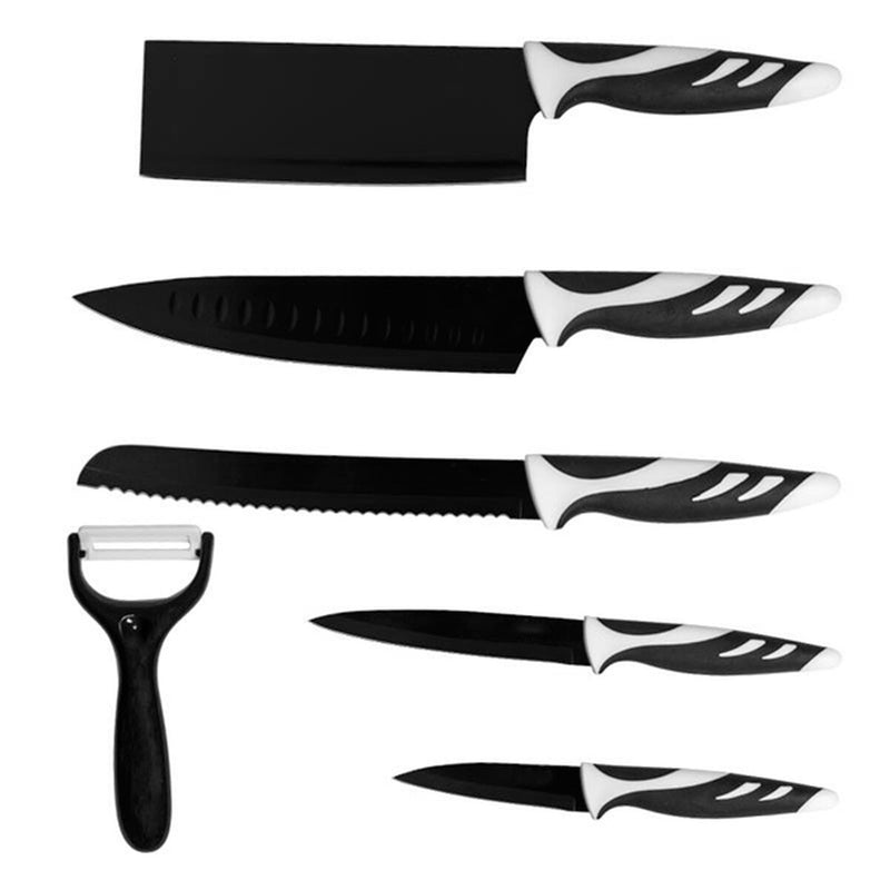 Table knife Bravissima Kitchen Cuchillos Swiss Chef 6 Piezas Stainless steel