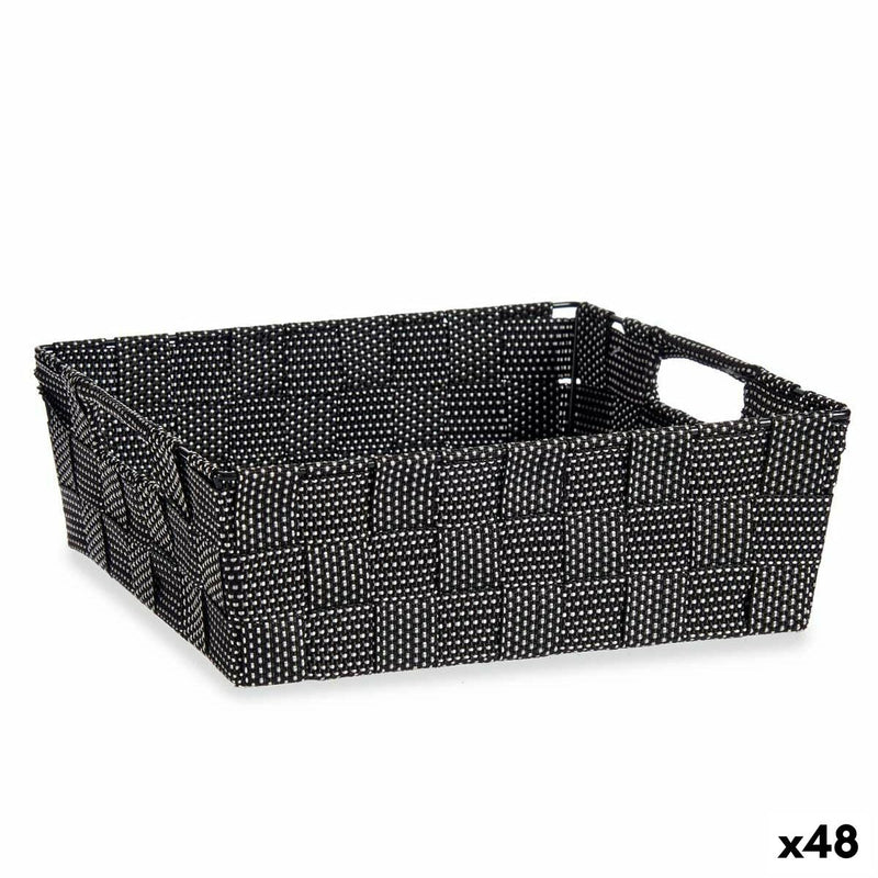 Basket Braiding Black 3 L (23 x 8 x 27 cm) (48 Units)