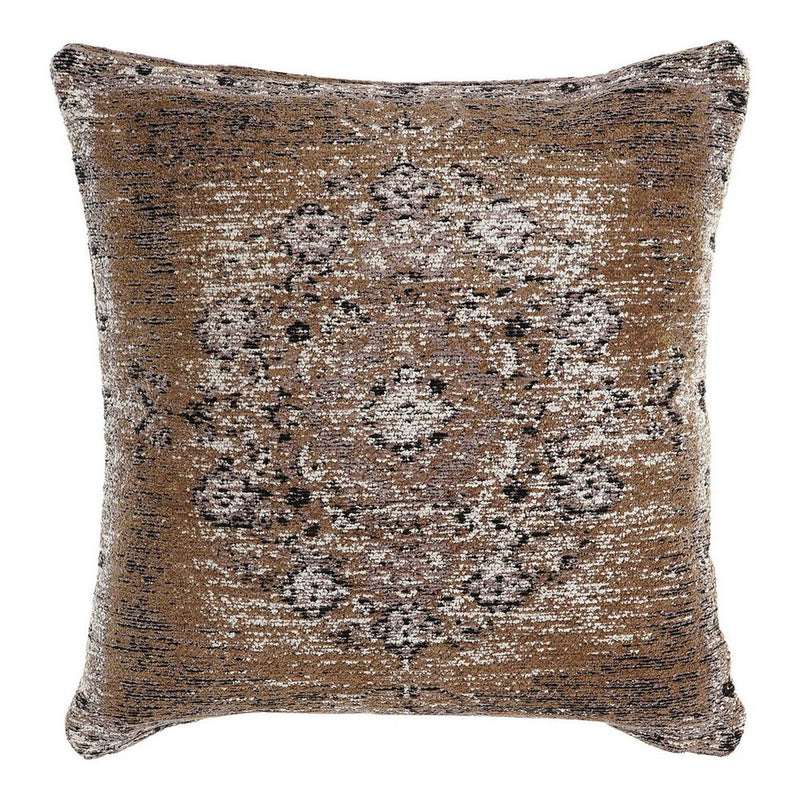 Cushion DKD Home Decor 8424001832477 Black Beige Polyester Aluminium Light brown Arab 60 % Cotton (45 x 12 x 45 cm)