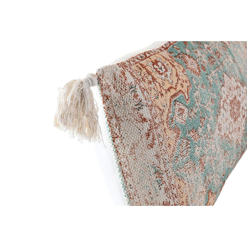 Cushion DKD Home Decor Beige Blue Polyester Cotton Arab Fringe (60 x 10 x 30 cm)