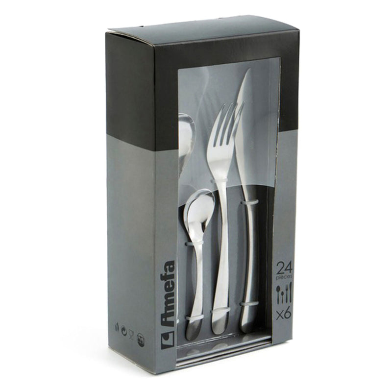 Cutlery set Amefa Nymphea (24 pcs) Stainless steel