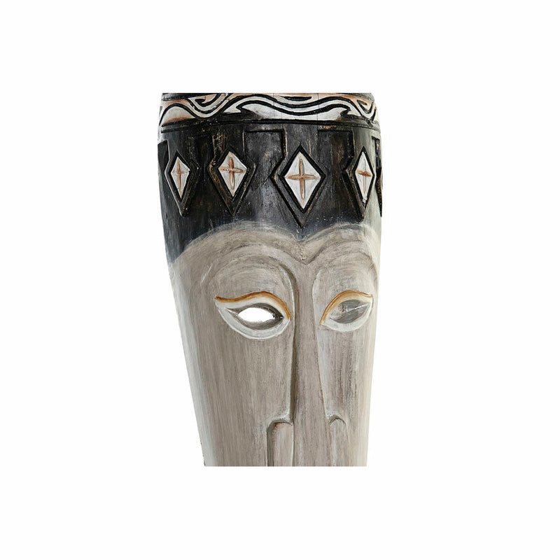 Decorative Figure DKD Home Decor Bamboo Iron Mask (19 x 10 x 78 cm)