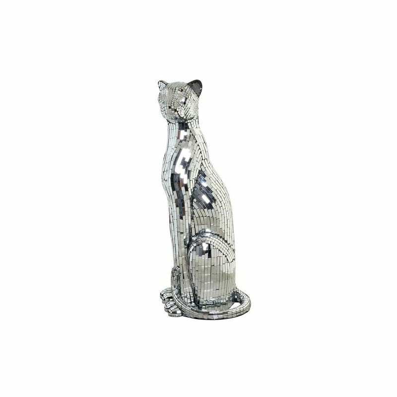 Decorative Figure DKD Home Decor Silver Leopard Resin (30 x 26 x 64.5 cm)