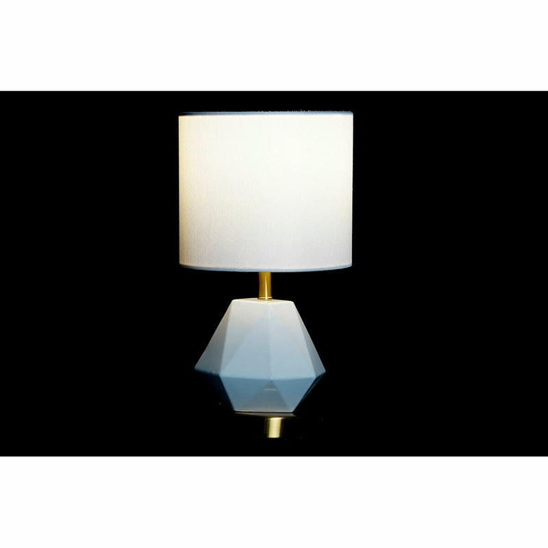 Desk lamp DKD Home Decor White Polyester Metal Ceramic 220 V Golden 50 W (20 x 20 x 37 cm)