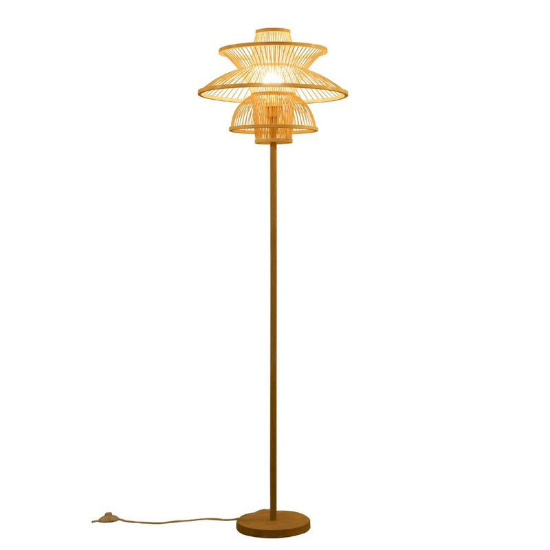 Floor Lamp DKD Home Decor Polyester Bamboo (50 x 50 x 168 cm)