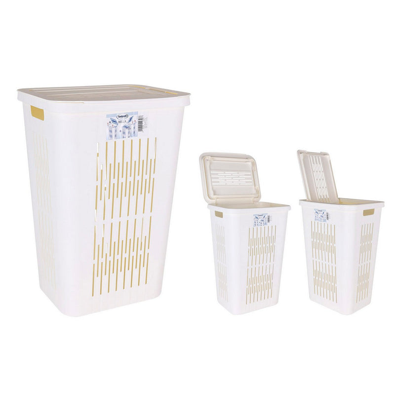 Laundry basket Bella White 60 L (40,5 x 33 x 59 cm)