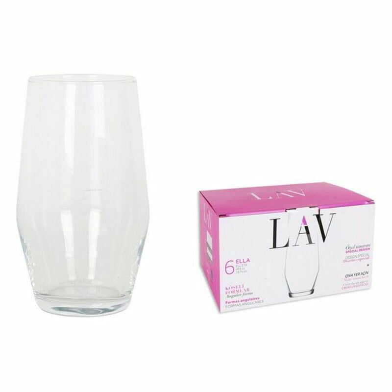 Set of glasses LAV Ella (6 uds) (495 ml)