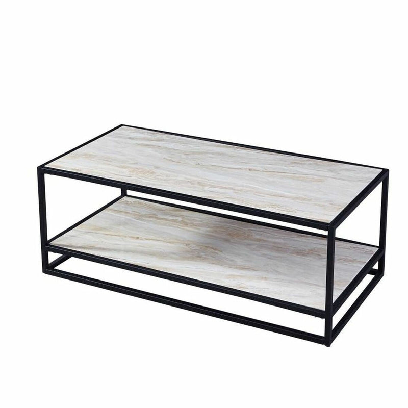 Side table DKD Home Decor Steel Silver MDF Wood (120 x 60 x 45 cm)