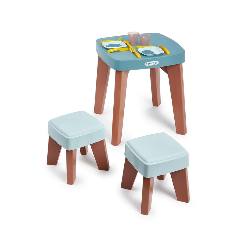 Table and 2 chairs Ecoiffier (13 Pieces)