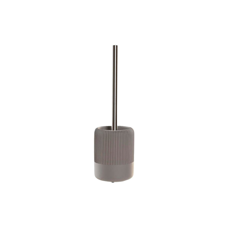 Toilet Brush DKD Home Decor Grey Cement Stainless steel (11 X 11 X 36,5 CM)